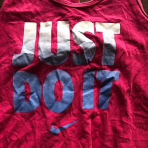 Nike Pink 'Just Do It' Tank Top
